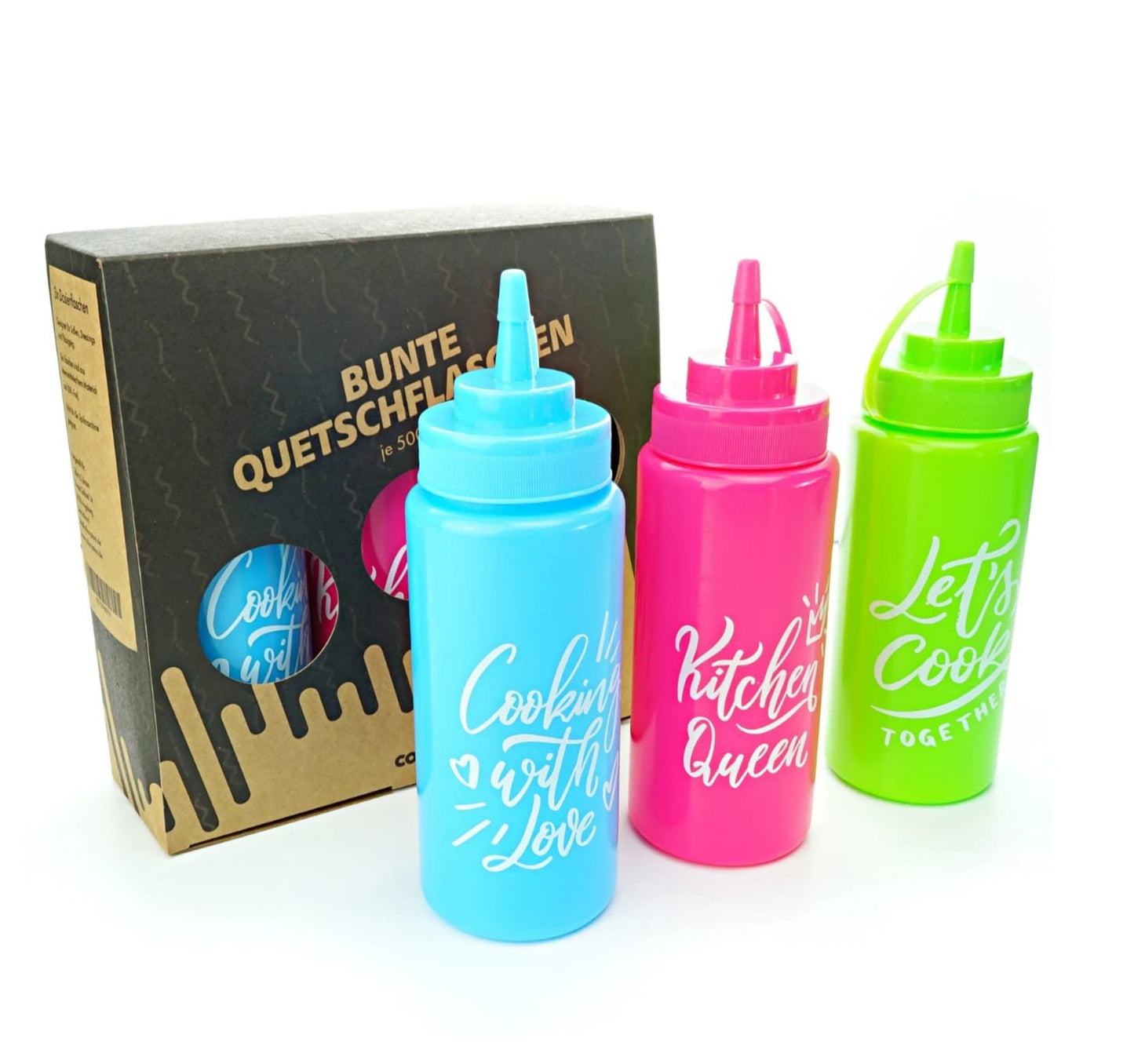 Collory Bunte Teigflaschen